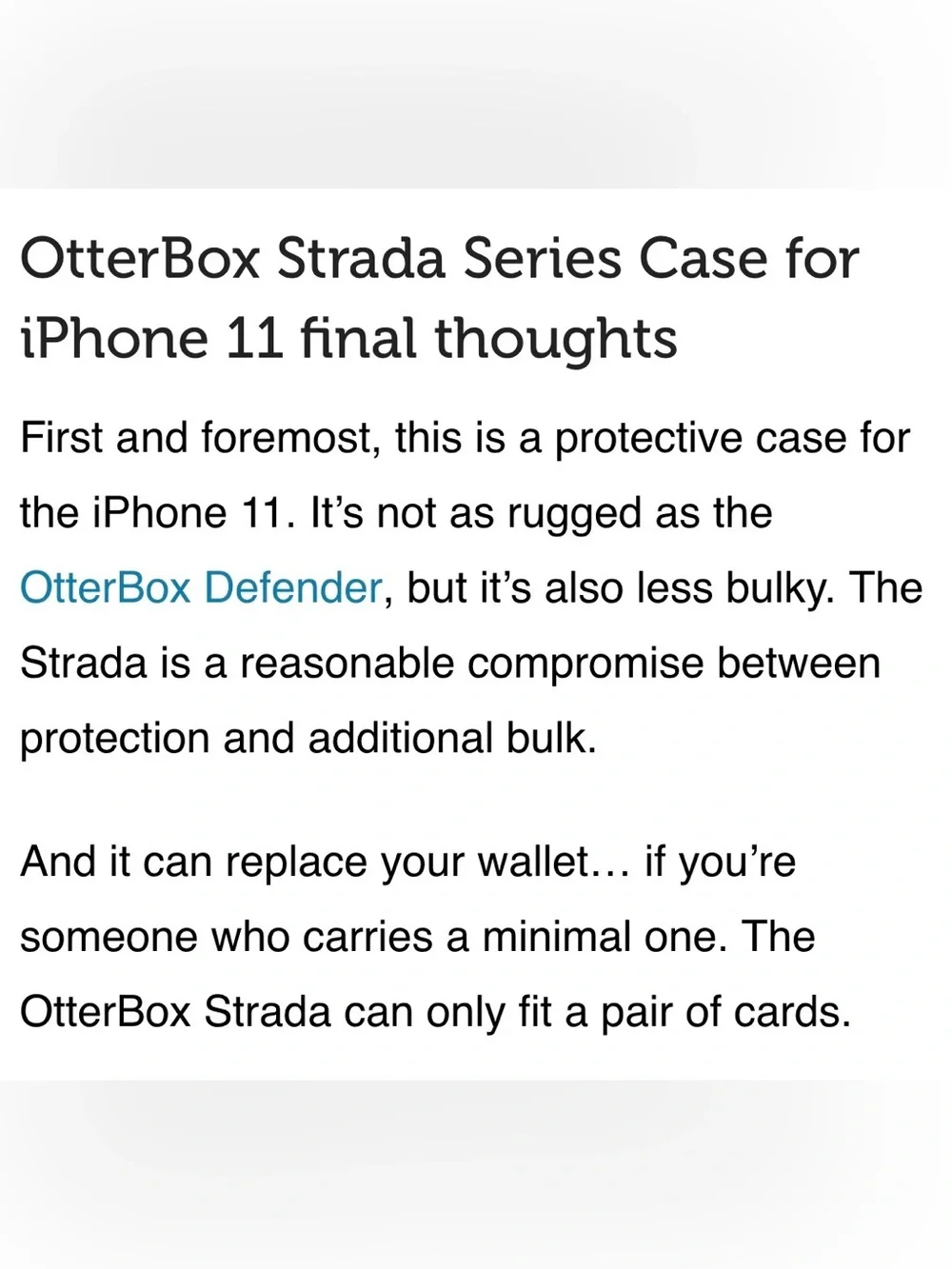 OtterBox Strada Black Leather Folio Case for iPhone 11 - Black
